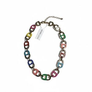 NWT Gemma Layne Vibrant Multicolor Chain Necklace
